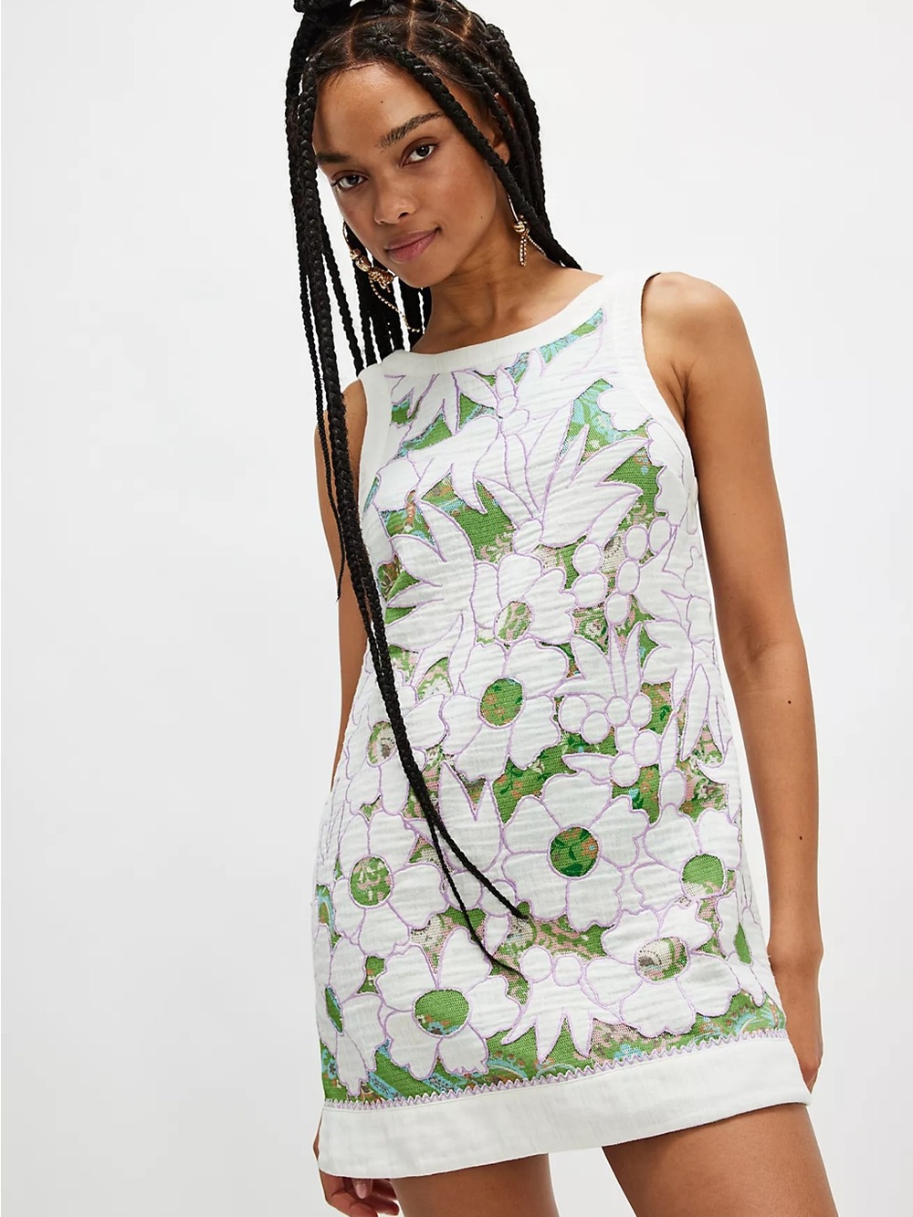 Free People Alba Quilted Mini Dress